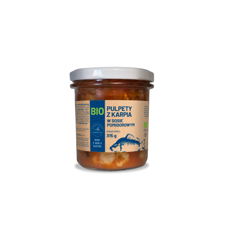 PULPETY Z KARPIA Z SOSIE POMIDOROWYM  BIO 315 g - RYBY Z SERCA NATURY