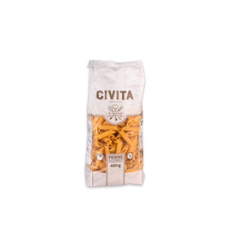 MAKARON (KUKURYDZIANY) PENNE BEZGLUTENOWY 450 g - CIVITA