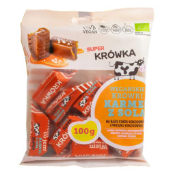 KRÓWKI O SMAKU KARMELU Z SOLĄ BEZMLECZNE BEZGLUTENOWE BIO 100 g - ME GUSTO (SUPER KRÓWKA)