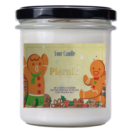 ŚWIECA SOJOWA ZAPACHOWA PIERNICZKI 300 ml - YOUR CANDLE (PRODUKT SEZONOWY)