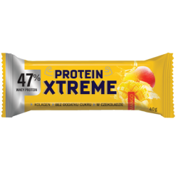 BATON PROTEINOWY XTREME Z MANGO W CZEKOLADZIE MLECZNEJ BEZ DODATKU CUKRU 40 g - DOBRY SQUAD