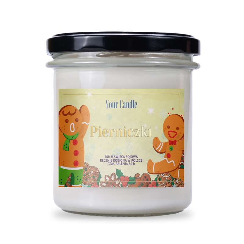 ŚWIECA SOJOWA ZAPACHOWA PIERNICZKI 300 ml - YOUR CANDLE (PRODUKT SEZONOWY)