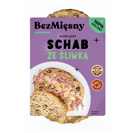 SCHAB ZE ŚLIWKĄ ROŚLINNY 100 g - BEZMIĘSNY