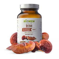 GRZYBY REISHI EKSTRAKT (400 mg) BEZGLUTENOWY 90 KAPSUŁEK - HEMPKING (BIOWEN)