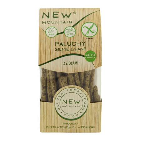 PALUCHY Z SIEMIENIEM LNIANYM I ZIOŁAMI BEZGLUTENOWE 200 g - NEW MOUNTAIN