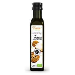 OLEJ Z ORZECHÓW MAKADAMIA VIRGIN KETO BIO 250 ml - BATOM