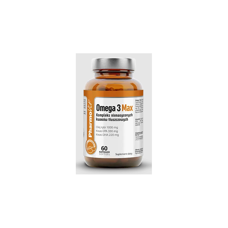 OMEGA 3 MAX BEZGLUTENOWE 60 KAPSUŁEK - PHARMOVIT (CLEAN LABEL)