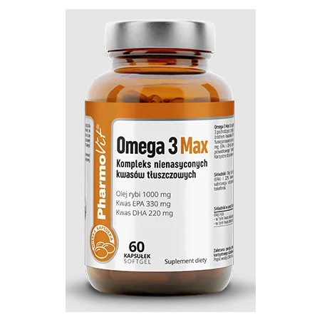 OMEGA 3 MAX BEZGLUTENOWE 60 KAPSUŁEK - PHARMOVIT (CLEAN LABEL)