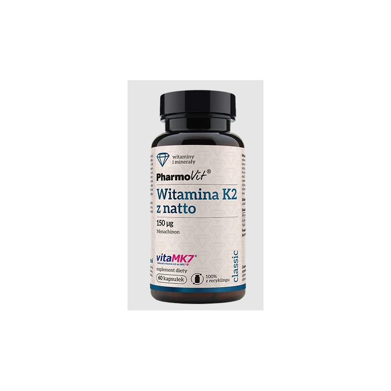WITAMINA K2 (150 µg) BEZGLUTENOWA 60 KAPSUŁEK - PHARMOVIT (CLASSIC)