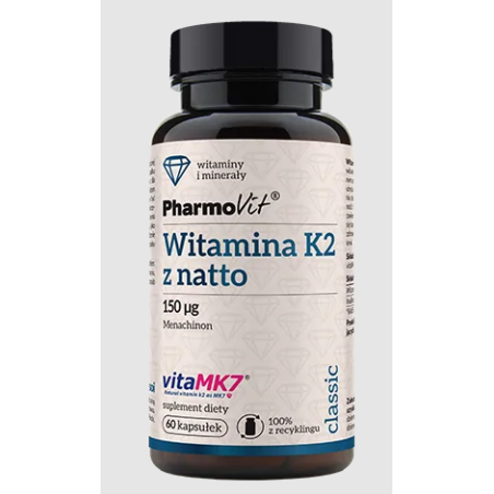 WITAMINA K2 (150 µg) BEZGLUTENOWA 60 KAPSUŁEK - PHARMOVIT (CLASSIC)