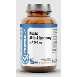 KWAS ALFA-LIPONOWY ALA (300 mg) BEZGLUTENOWY 60 KAPSUŁEK - PHARMOVIT (CLEAN LABEL)