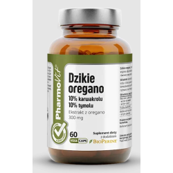 DZIKIE OREGANO EKSTRAKT (300 mg) BEZGLUTENOWY 60 KAPSUŁEK - PHARMOVIT (CLEAN LABEL)