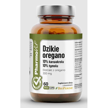 DZIKIE ORGANO EKSTRAKT (300 mg) BEZGLUTENOWY 60 KAPSUŁEK - PHARMOVIT (CLEAN LABEL)