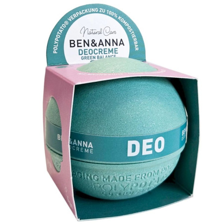 DEZODORANT W KREMIE NA BAZIE SODY GREEN BALANCE SENSITIV ECO 40 g - BEN & ANNA