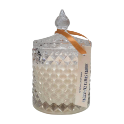 ŚWIECA SOJOWA ZAPACHOWA W KRYSZTALE SŁONY KARMEL 250 ml - YOUR CANDLE