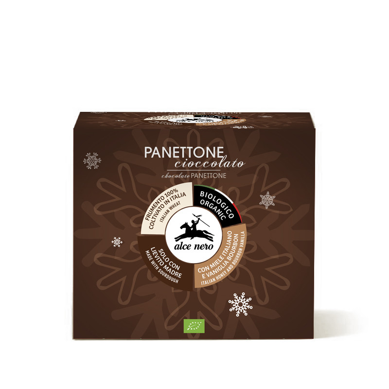 BABKA PANETTONE CIOCCOLATO BIO 750 g - ALCE NERO (PRODUKT  SEZONOWY)