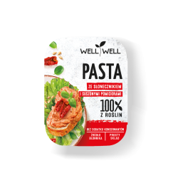 PASTA ZE SŁONECZNIKIEM I POMIDORAMI 125 g - WELL WELL