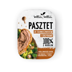 PASZTET SŁONECZNIKOWY Z GRZYBAMI 115 g - WELL WELL