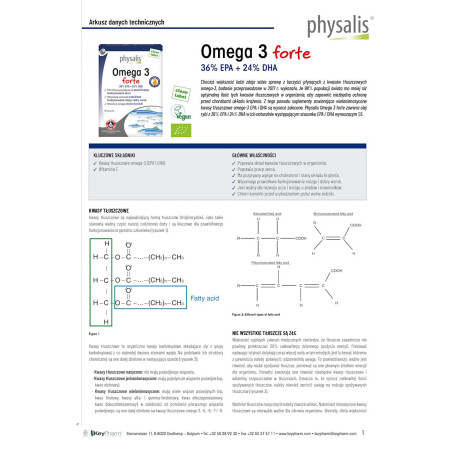 OMEGA 3 FORTE 60 KAPSUŁEK - PHYSALIS