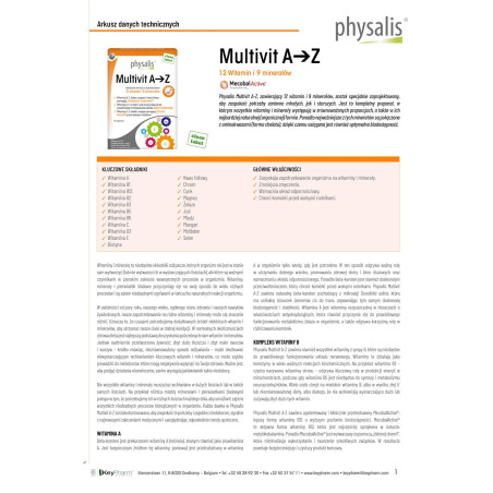 MULTIVIT A - Z 45 TABLETEK - PHYSALIS