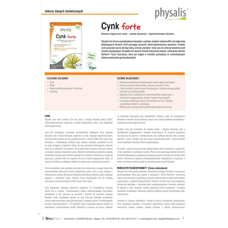 CYNK FORTE 30 TABLETEK - PHYSALIS