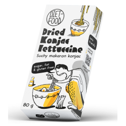 MAKARON SUCHY (KONJAC) FETTUCCINE BEZGLUTENOWY 80 g - DIET-FOOD