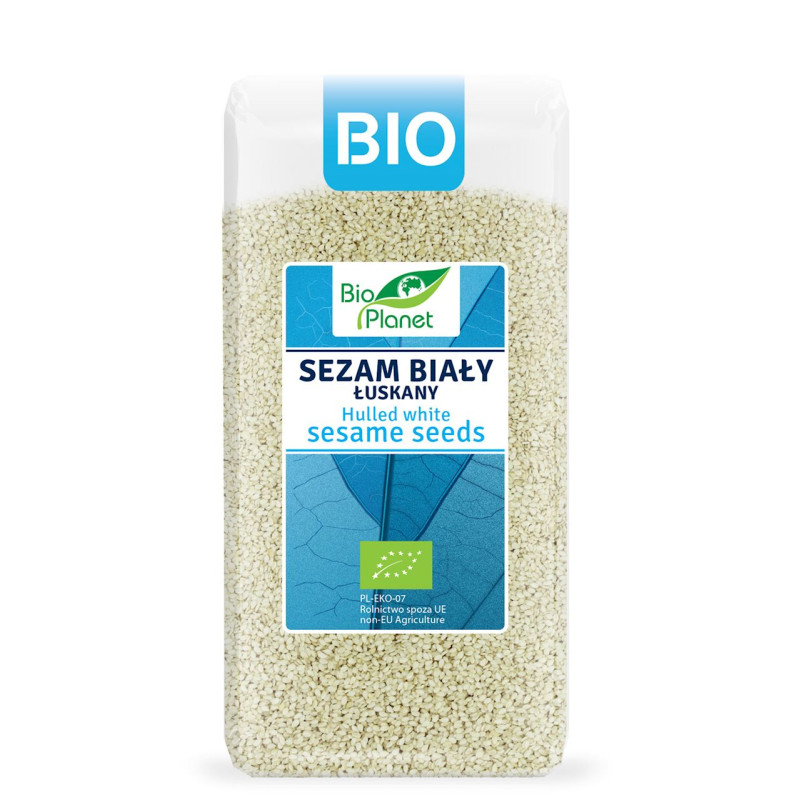 SEZAM BIAŁY ŁUSKANY BIO 200 g - BIO PLANET