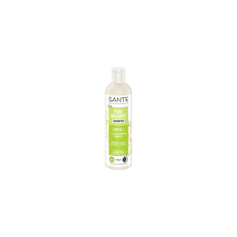 SZAMPON NORMALIZUJĄCY DO WŁOSÓW PRZETŁUSZCZAJĄCYCH SIĘ JABŁKO I KOMPLEKS PROTEINOWY ECO 250 ml - SANTE