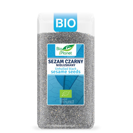 SEZAM CZARNY NIEŁUSKANY BIO 200 g - BIO PLANET