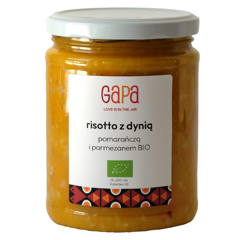 RISOTTO Z DYNIĄ, POMARAŃCZĄ I PARMEZANEM BIO 450 g - GAPA