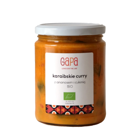 CURRY Z CUKINIĄ I ANANASEM KARAIBSKIE BIO 450 g - GAPA