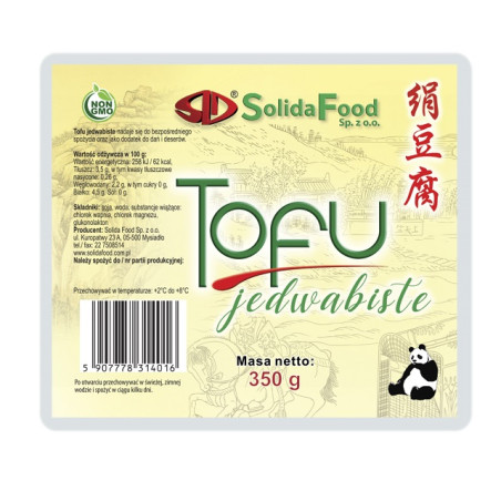 TOFU JEDWABISTE 350 g - SOLIDA FOOD