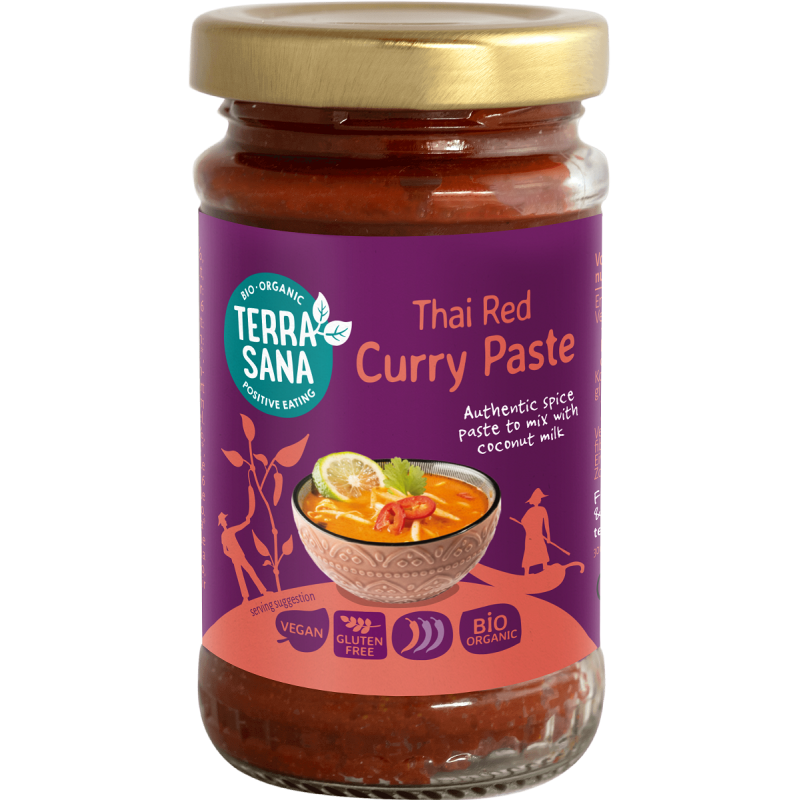 PASTA TAJSKA CZERWONE CURRY BIO 120 g - TERRASANA
