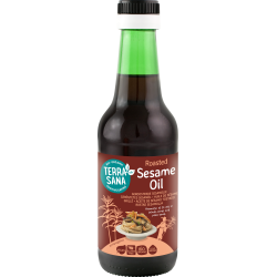 OLEJ SEZAMOWY (Z PRAŻONYCH NASION) BEZGLUTENOWY BIO 250 ml - TERRASANA
