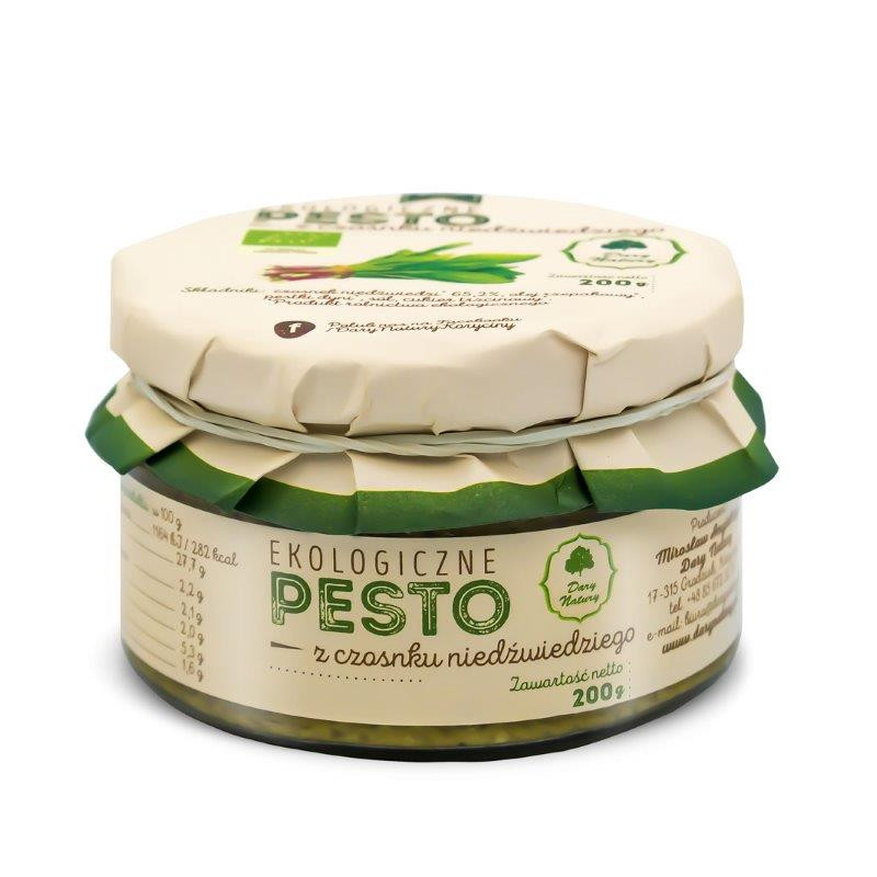 PESTO Z CZOSNKU NIEDŹWIEDZIEGO BIO 200 g - DARY NATURY