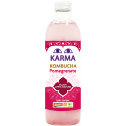 KOMBUCHA Z GRANATEM NISKA ZAWARTOŚĆ CUKRÓW FAIR FOR LIFE DEMETER BIO 500 ml - KARMA KOMBUCHA