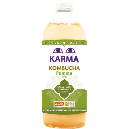 KOMBUCHA Z JABŁKIEM FAIR FOR LIFE DEMETER BIO 1 L - KARMA KOMBUCHA