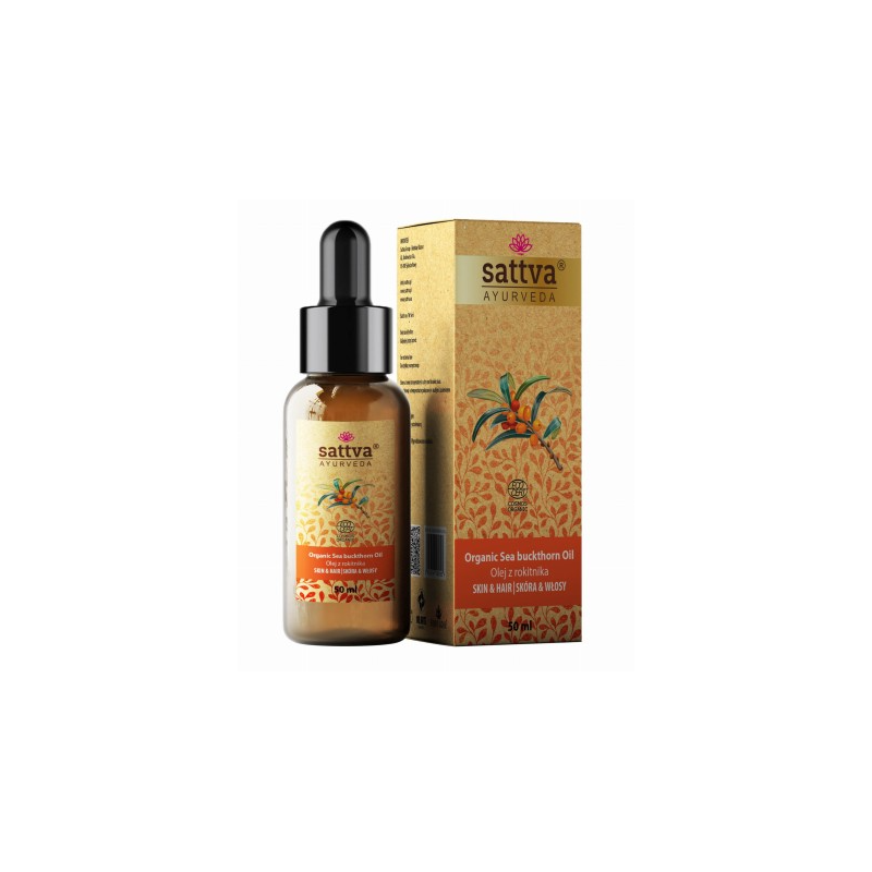 OLEJ DO CIAŁA I WŁOSÓW Z ROKITNIKA ECO 50 ml - SATTVA (AYURVEDA)