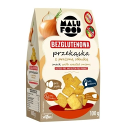 PRZEKĄSKA Z PRAŻONĄ CEBULKĄ BEZ CUKRU BEZGLUTENOWA 100 g - MALU FOOD