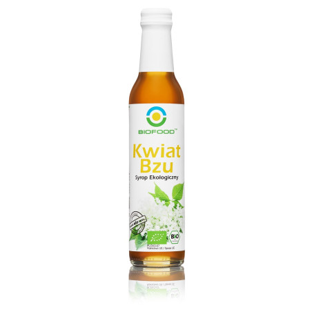 SYROP Z KWIATÓW CZARNEGO BZU BEZGLUTENOWY BIO 250 ml - BIO FOOD