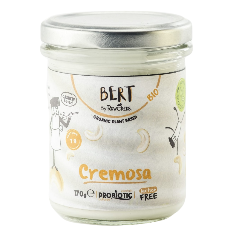 WEGAŃSKA ALTERNATYWA DLA ŚMIETANY Z NERKOWCÓW  BIO 170 g - BERT