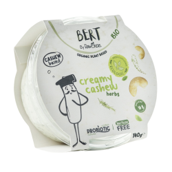 WEGAŃSKA ALTERNATYWA DLA SERKA ŚMIETANKOWEGO Z ZIOŁAMI BIO 140 g - BERT