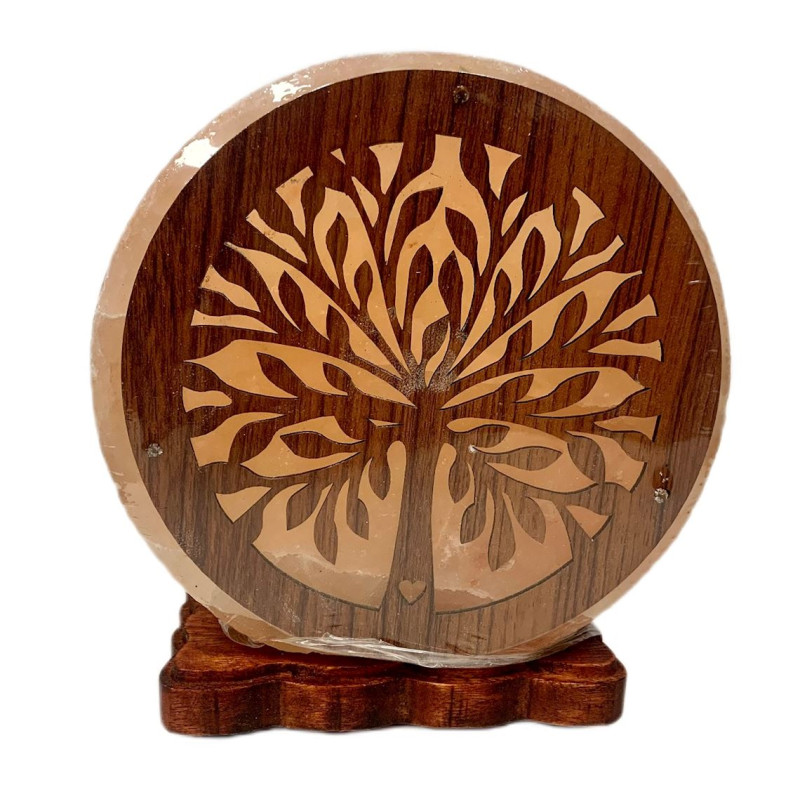 LAMPA SOLNA W MOTYWEM DRZEWA ok. 4 kg - HIMALAYAN SALT