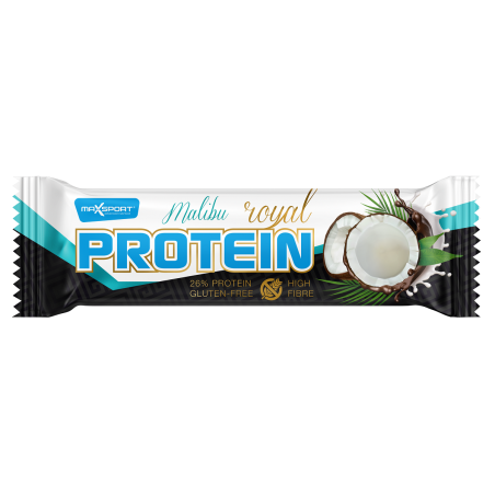 BATON PROTEINOWY Z KOKOSEM W MLECZNEJ CZEKOLADZIE BEZGLUTENOWY 60 g - MAXSPORT