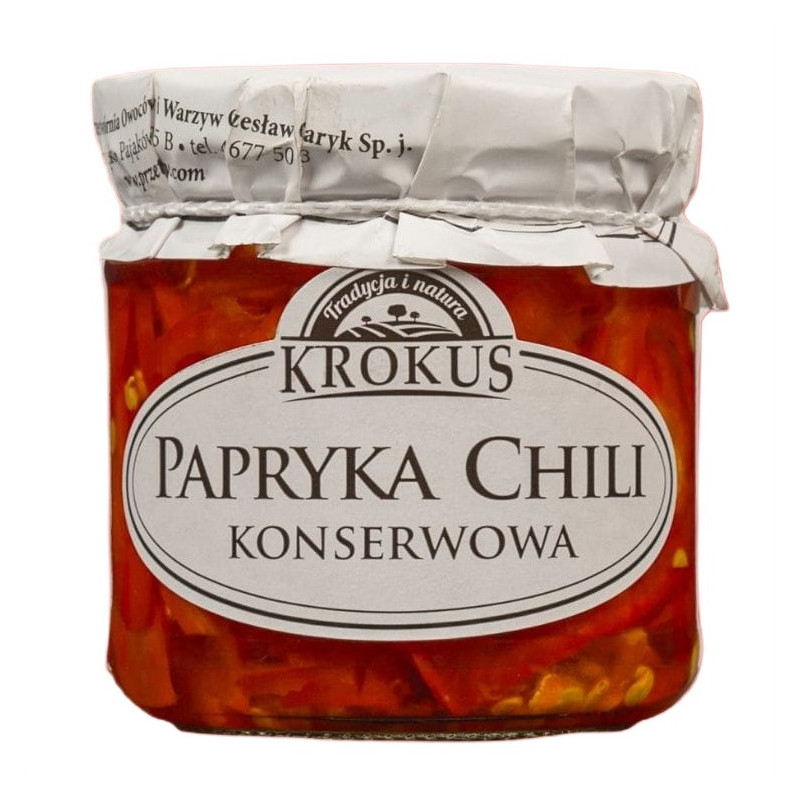PAPRYKA KONSERWOWA CHILI BEZGLUTENOWA 180 g (90 g) - KROKUS