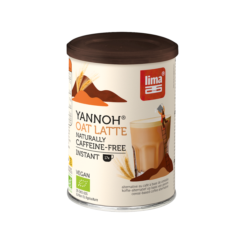 KAWA ZBOŻOWA INSTANT YANNOH LATTE BIO 100 g - LIMA
