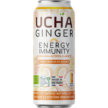 NAPÓJ ENERGETYZUJĄCY Z YERBA MATE I GUARANĄ FAIR FOR LIFE BIO 330 ml - UCHA