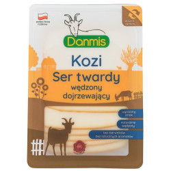 KOZI SER WĘDZONY PLASTRY 100 g - DANMIS