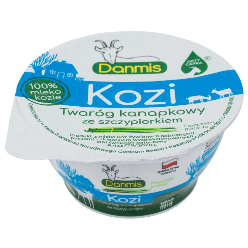 KOZI TWARÓG KANAPKOWY ZE SZCZYPIORKIEM 150 g - DANMIS