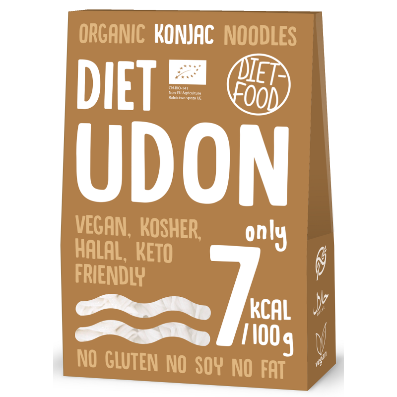 MAKARON (KONJAC) UDON BEZGLUTENOWY BIO 385 g (300 g) - DIET-FOOD